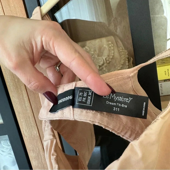 Le Mystere 311 Dream Fit Minimizer Bra Underwire Beige mesh dream fit adjustable - Picture 3 of 4